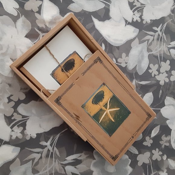 "Starfish" Stationary in wooden Box - Picture 4 of 8